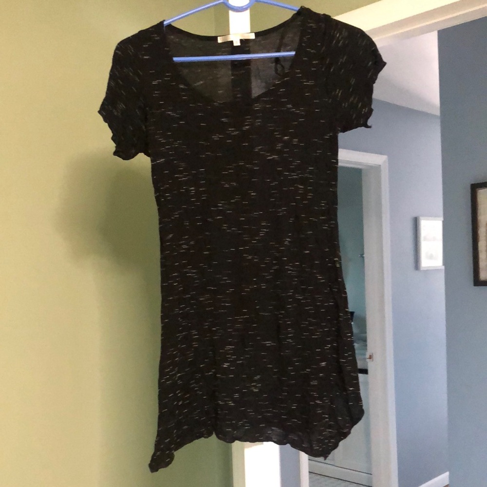 Black Short Sleeve Women's Top